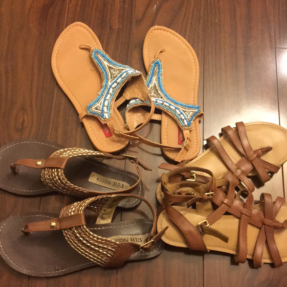 3 sandals bundle all 7.5